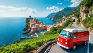 découvrez les paysages à couper le souffle des cinque terre en voiture et camping. partez pour une aventure inoubliable entre mer et montagne, plongez dans la culture locale et savourez la gastronomie ligure tout en explorant ces villages pittoresques.