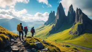 découvrez la randonnée au quiraing sur l'île de skye, une aventure immersive au cœur de paysages spectaculaires. préparez-vous à vivre une expérience inoubliable en pleine nature, entre falaises majestueuses et vallées verdoyantes. parfait pour les amateurs de grands espaces et de panoramas à couper le souffle.